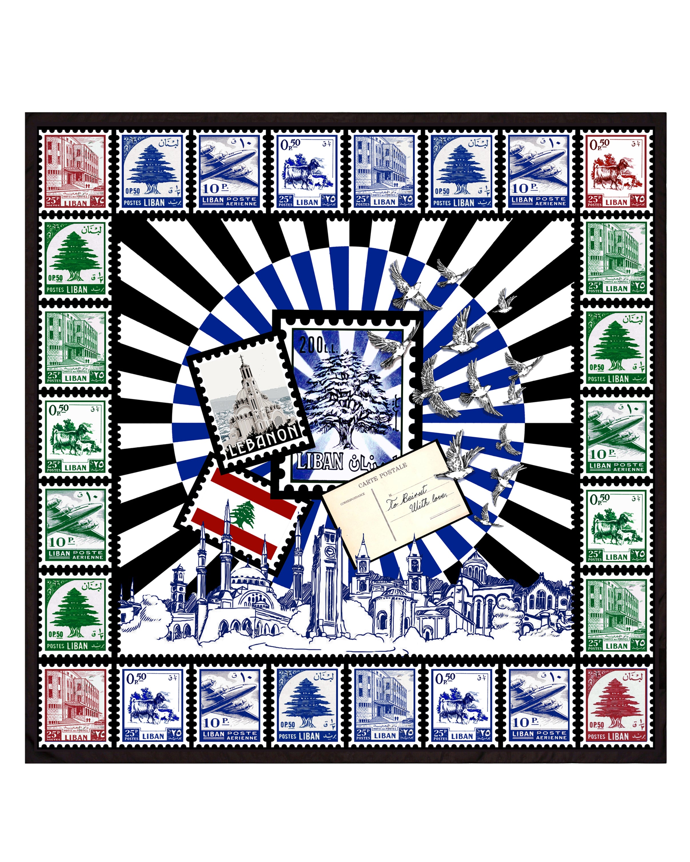 From Beirut With Love - Large Scarf