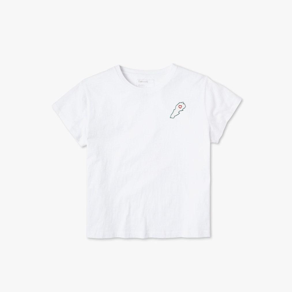 T-Shirt Blanc Lebanon - Beirut Re–Store