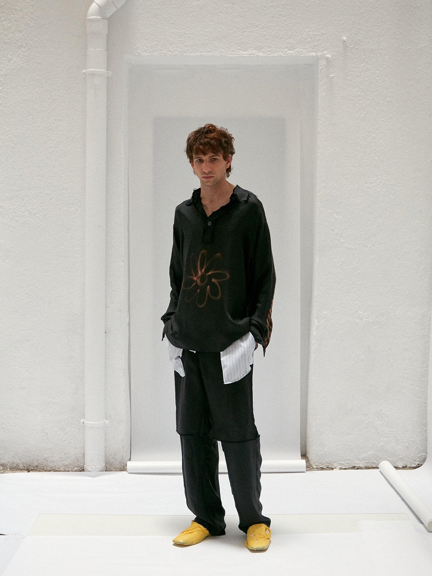 Inside Out Cupro Trousers - Beirut Re–Store